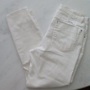 New a loves a High Rise Ankle Skinny Jeans Off White Size 30